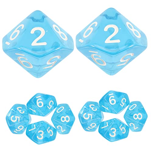 Kisangel 20 Stück Transparente Digitale Würfel klare Würfel Rollenspiel Würfel Coole Würfel Token -Zählerwürfel Würfel für das Klassenzimmer zehn Spielzubehör polyedrische Würfel Acryl Blau Kisangel 20 Stück Transparente Digitale Würfel klare Würfel Rollenspiel Würfel Coole Würfel Token -Zählerwürfel Würfel für das Klassenzimmer zehn Spielzubehör polyedrische Würfel Acryl Blau von Kisangel