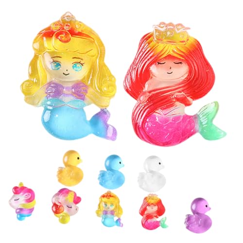 Kisangel 20 Stück Verzierungen Für Mädchen Enten Ornamente Für Feengärten Mikro Landschafts Enten Miniatur Enten Charms Mikro Feengarten Enten Party Enten Dekorationen Winzige Enten von Kisangel