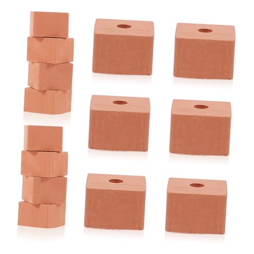 Kisangel 20 Stück Ziegelsteine für DIY Bauklötze für Kreative Mikrolandschaften für Sandtisch Szenen Gartenaccessoires und Puppenhaus Dächer von Kisangel