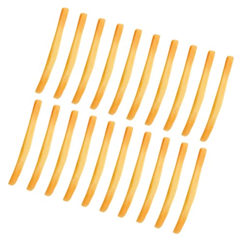 Kisangel 20 Stück für französische Pommes Model Küchensimulationsspielzeug Simulationsdekoration Prop Essen künstliche Lebensmittel Künstliches Essen PVC Chocolate von Kisangel
