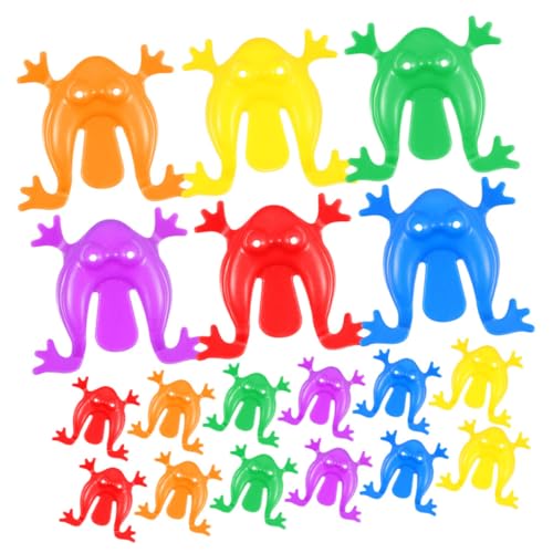 Kisangel 20 Stücke Frosch Springen Springen Winzige Frösche Kleine Frosch Jumper Outdoor Party Favors Mini Frösche Springen Kunststoff von Kisangel