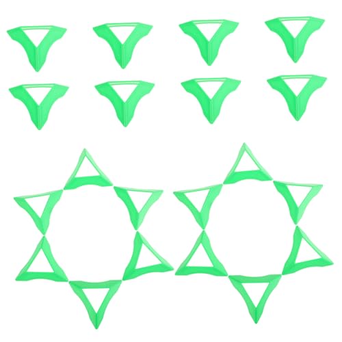 Kisangel 20 Stücke Würfel Basis Dreieck Gehirn Teaser Puzzle Grün Kunststoff von Kisangel