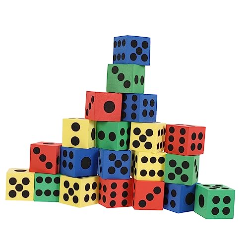 Kisangel 20Stücke Eva Lernspielzeug Für Würfelspiele Zeitlose Unterhaltung Und Spielerisches Lernen Farblich Sortiert von Kisangel