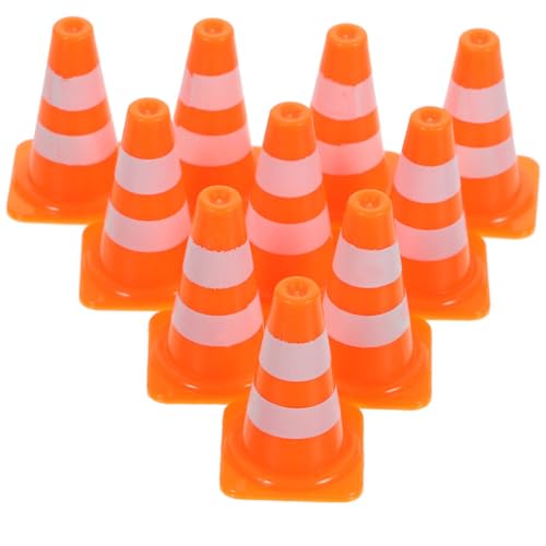 Kisangel 20Stücke Mini Verkehrskegel Verkehrszeichen für Lernspielzeug zur Verkehrserziehung für Geburtstagsgeschenke und Pädagogische Zwecke von Kisangel