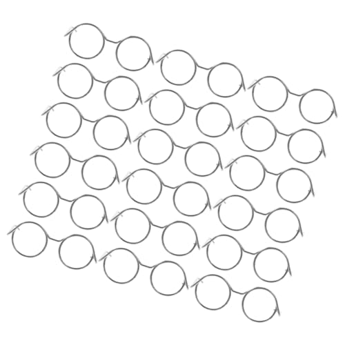 Kisangel 20Stücke Puppenbrillenrahmen aus Metall ohne Leicht und Kompakt Zubehör für Puppenkostüme für Party Dekorationen und Puppenspielzeug Kisangel 20Stücke Puppenbrillenrahmen aus Metall ohne Leicht und Kompakt Zubehör für Puppenkostüme für Party Dekorationen und Puppenspielzeug von Kisangel