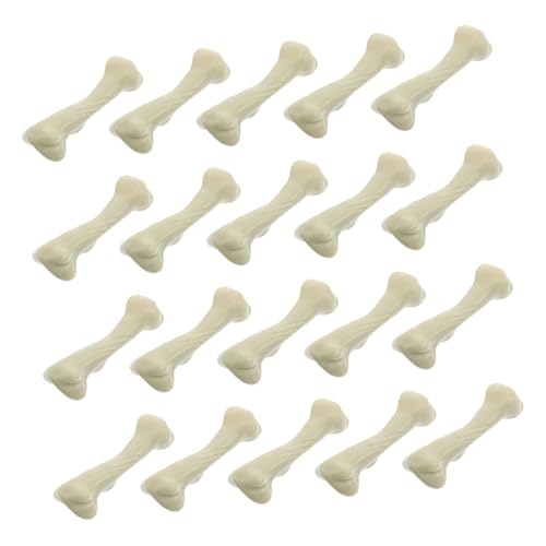 Kisangel 20pcs Mini Skeleton Knochen Plastikknochen Gefälschte Knochen Kleine Miniaturen Knochen Dekoration Für Handwerkdekoration Skelettpartyzubehör von Kisangel