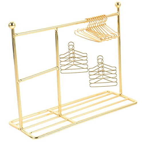 Kisangel 21 Stück Teiliges Mini Kleiderständer für Puppenkleidung Goldener Metallständer mit Kleinen Kleiderbügeln als Puppenkleiderhalter und Modellzubehör für Puppenhaus und Bjd Puppen Kisangel 21 Stück Teiliges Mini Kleiderständer für Puppenkleidung Goldener Metallständer mit Kleinen Kleiderbügeln als Puppenkleiderhalter und Modellzubehör für Puppenhaus und Bjd Puppen von Kisangel