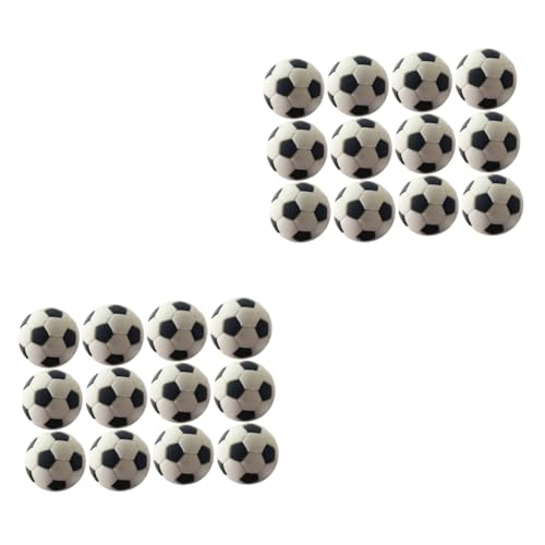 Kisangel 24 Stck Teiliges Miniatur Fußball Deko Detailgetreue Mini Soccer Bälle Passend für Puppenhäuser und Mikro Landschaften Ergänzung für Miniatur Schlafzimmer und Esszimmer von Kisangel