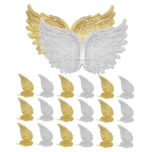 Kisangel 24 Stück Engelsflügel-Dekoration Tortenaufleger mit Engelsflügeln Miniflügel Flügelapplikationen Engelsflügel-Verzierung Flügel zum Basteln Wing Craft Charms Flügel basteln Plastik Kisangel 24 Stück Engelsflügel-Dekoration Tortenaufleger mit Engelsflügeln Miniflügel Flügelapplikationen Engelsflügel-Verzierung Flügel zum Basteln Wing Craft Charms Flügel basteln Plastik von Kisangel