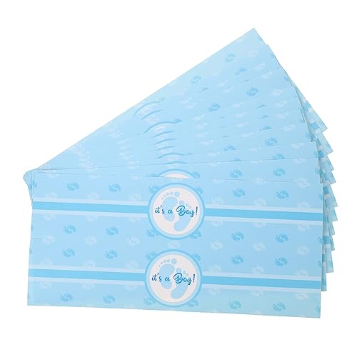 Kisangel 24 Stück Geschlecht enthüllen Aufkleber Gefälligkeiten für die Babyparty Wasserflaschenetikett Babyparty-Dekorationsflasche Partydekorationen Plastik Blue Kisangel 24 Stück Geschlecht enthüllen Aufkleber Gefälligkeiten für die Babyparty Wasserflaschenetikett Babyparty-Dekorationsflasche Partydekorationen Plastik Blue von Kisangel