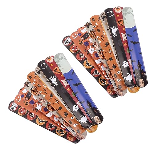 Kisangel 24 Stück Halloween Slap Bracelets Party Armbänder für PVC für Geburtstagsfeiern Halloween Dekoration und Schulveranstaltungen Kisangel 24 Stück Halloween Slap Bracelets Party Armbänder für PVC für Geburtstagsfeiern Halloween Dekoration und Schulveranstaltungen von Kisangel