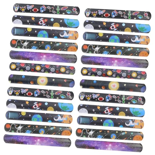 Kisangel 24 Stück PVC -Armband Party Bands schnappen Mädchen Bulk-Slap-Armbänder Geburtstagsarmbänder für das Klassenzimmer Raumgeburtstagsdekorationen Stil-Snap Kisangel 24 Stück PVC -Armband Party Bands schnappen Mädchen Bulk-Slap-Armbänder Geburtstagsarmbänder für das Klassenzimmer Raumgeburtstagsdekorationen Stil-Snap von Kisangel
