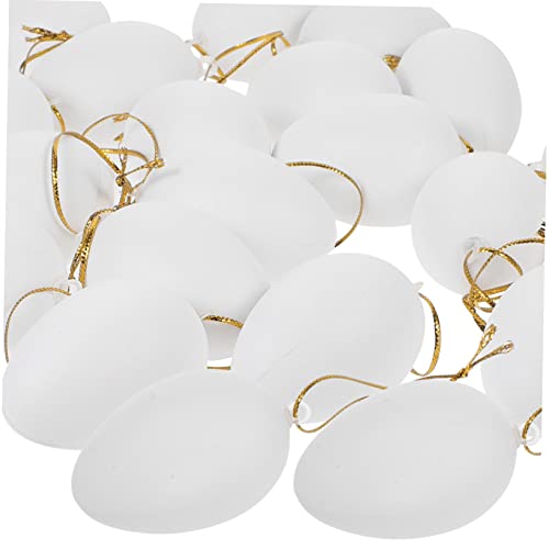 Kisangel 24 Stück Plastik Ostereier Unbemalte DIY Eier für Bastelbedarf und Osterdekoration für Kreative Aktivitäten und Feste Kisangel 24 Stück Plastik Ostereier Unbemalte DIY Eier für Bastelbedarf und Osterdekoration für Kreative Aktivitäten und Feste von Kisangel