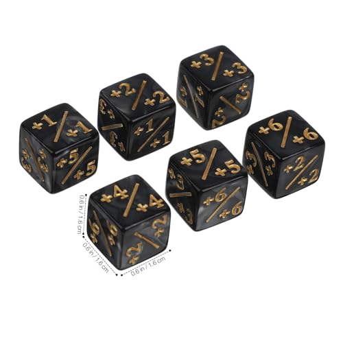Kisangel 24 Stück Teiliges Acryl Würfel mit Plus Minuszeichen Kleine Token Würfel für Kartenspiele und Lernspiele Vielseitige Spielzubehör für Partyspaß und Mathematische Früherziehung von Kisangel