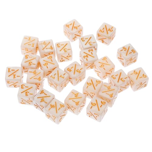 Kisangel 24 Stück Teiliges Acryl Würfel mit Plus und Minuszeichen Transparente Spielzubehör Würfel für Lernspiele Vielseitige Tischspiel Würfelzähler für Gesellschaftsspiele und von Kisangel