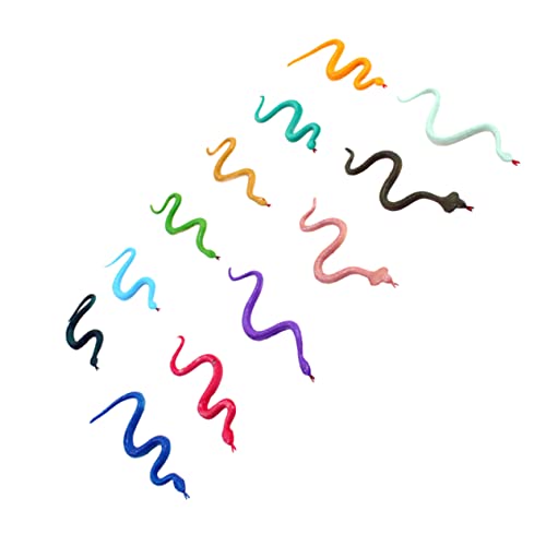 Kisangel 24 Stück Teiliges Farbenfrohes Schlangenspielzeug aus Sicherem Realistisches Modell für Partys und Festivals Bunte Flexible Schlangenfiguren als Lustiger Zufällige Zufällige Farbe Kisangel 24 Stück Teiliges Farbenfrohes Schlangenspielzeug aus Sicherem Realistisches Modell für Partys und Festivals Bunte Flexible Schlangenfiguren als Lustiger Zufällige Zufällige Farbe von Kisangel