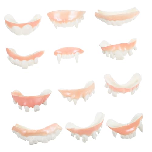 Kisangel 24 Stück Teiliges Halloween Fake Zähne Lustige Zombie Zähne für Kostümpartys Requisiten für Gruselige Halloween Events für Cosplay und Kreative Verkleidungen Kisangel 24 Stück Teiliges Halloween Fake Zähne Lustige Zombie Zähne für Kostümpartys Requisiten für Gruselige Halloween Events für Cosplay und Kreative Verkleidungen von Kisangel