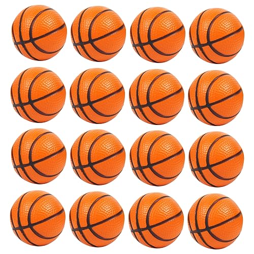 Kisangel 24 Stück Teiliges Mini Basketball aus Strapazierfähigem PU Schaum Interaktives Kinderspielzeug Feinmotorik Hand Auge Koordination und Sozialem von Kisangel