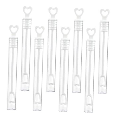 Kisangel 24 Stück Teiliges Mini Seifenblasen mit Leeren Auslaufsicheren Röhren Sichere Kunststoffblasenstäbe für Party Hochzeit und Outdoor Spielspaß von Kisangel