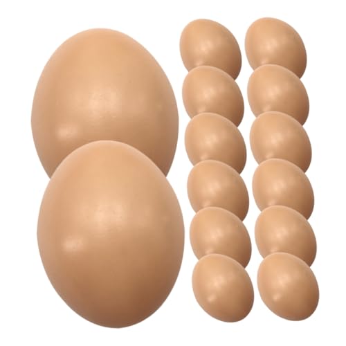 Kisangel 24 Stück Teiliges aus Fake Eiern für DIY Osterdekorationen Malbare Realistische Kunststoffeier für Ostern und Garten für Kreative Bastelprojekte und Festliche Anlässe von Kisangel