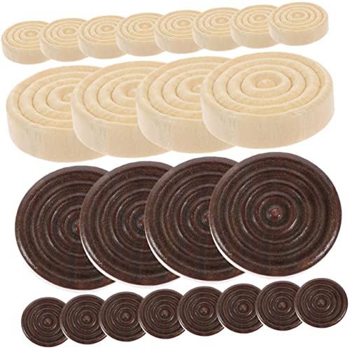 Kisangel 24Stücke Holz Backgammon Schachstücke Runde Spielsteine Holzfarbig Für Brettspiele Und Schachzubehör Für Erwachsene Tragbar Und Leicht Zu Lagern von Kisangel