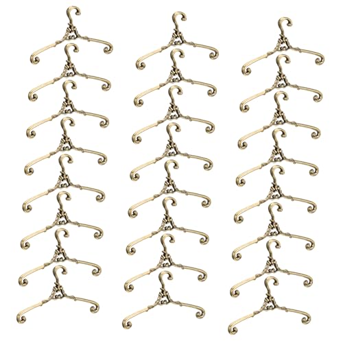Kisangel 24 Stücke Kleiderbügel Für Puppen Metall Kleidung Kleiderbügel Für Puppen Zubehör von Kisangel