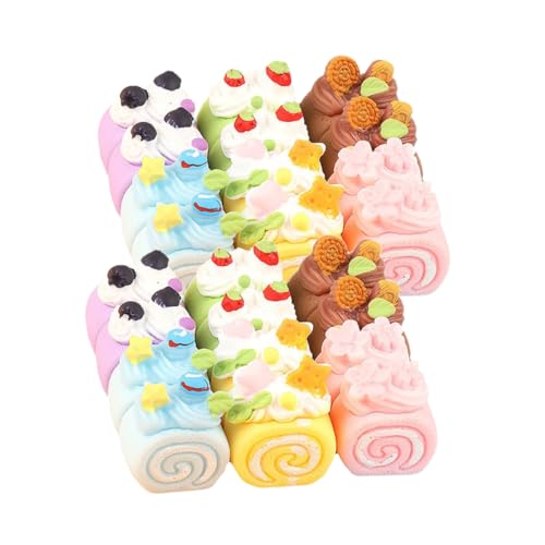 Kisangel 24Stücke Kuchen Modelle Simulierte Dessert Deko Für Puppenhäuser Künstliche Kuchen Und Macarons Bunten Farben Für Kreative Bastelprojekte Kisangel 24Stücke Kuchen Modelle Simulierte Dessert Deko Für Puppenhäuser Künstliche Kuchen Und Macarons Bunten Farben Für Kreative Bastelprojekte von Kisangel