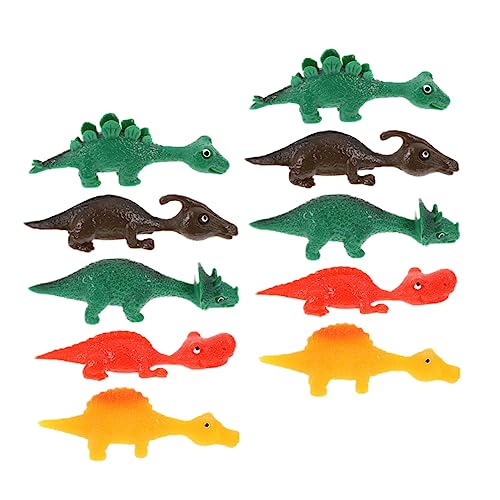 Kisangel Dinosaurier Finger Schleuder Spielzeug 24 Stück Kreatives Heikles Spielzeug für Kinder Stressabbau und Spaß für Partys aus TPR Material Sicher und Leicht von Kisangel