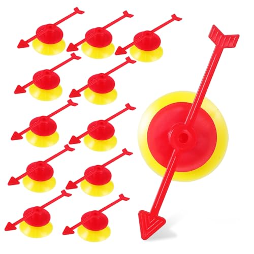 Kisangel 25 Stück Drehen Sie den Zeiger Plattenspieler Plastikspiel Pfeilrotation Pfeile Zubehör Brettspiel Pfeile großer Spinnpfeil für Spiel Spielshow-Requisiten spielende Brettpfeil von Kisangel