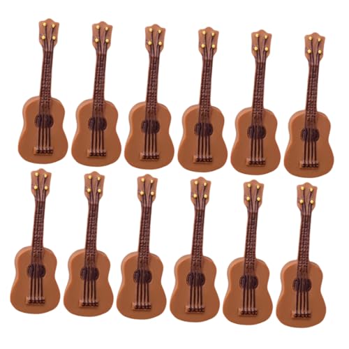 Kisangel 25 Stück Mini Gitarrenmodell Miniatur Gitarren In Puppengröße Tragbare Mini Gitarre Foto Requisiten Gitarrendekor Miniaturgitarre Für Puppenhaus Kleinkinder von Kisangel