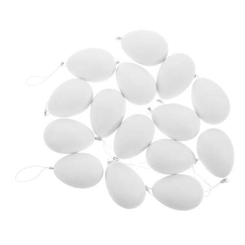 Kisangel 25 Stück Teiliges Diy Ei aus Weißem mit Goldfarbener Aufhängeschnur Kinderfreundliche Bastel und Partydekoration Stabile Phone Decoration Chain für Mobiles Zubehör von Kisangel