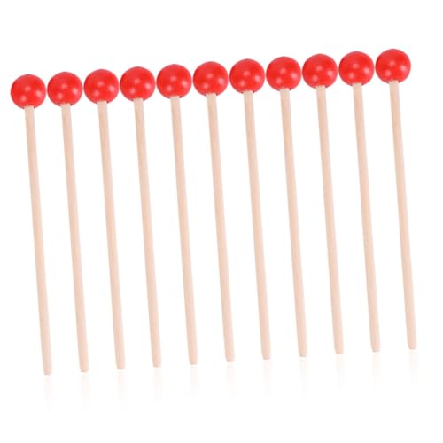 Kisangel 25 Stück Teiliges Holz Mallet für Leichter Percussion Stick aus Robustem Material Geeignet für Zungentrommel Marimba und Weitere Musikinstrumente Sicher und Langlebig von Kisangel