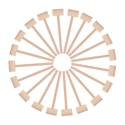 Kisangel 25stücke Holzhammer Für Junge Mädchen Mini-holzhämmer Als Kinderspielzeug Kleine Hämmer Zum Basteln Für Schalentiere Winzige Holzhammer Für Kleinkinder von Kisangel