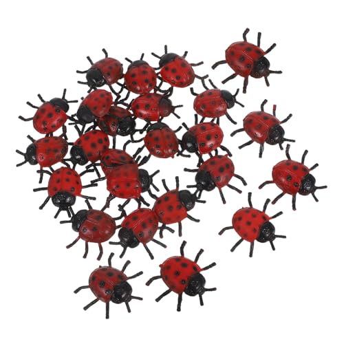 Kisangel 25 Stück Teiliges PVC Marienkäfer Modellspielzeug Realistisch Simuliertes Insekt Trickreiches Streichspielzeug für Halloween Aprilscherz Partydeko Lebensechte Marienkäfer Figuren Kisangel 25 Stück Teiliges PVC Marienkäfer Modellspielzeug Realistisch Simuliertes Insekt Trickreiches Streichspielzeug für Halloween Aprilscherz Partydeko Lebensechte Marienkäfer Figuren von Kisangel