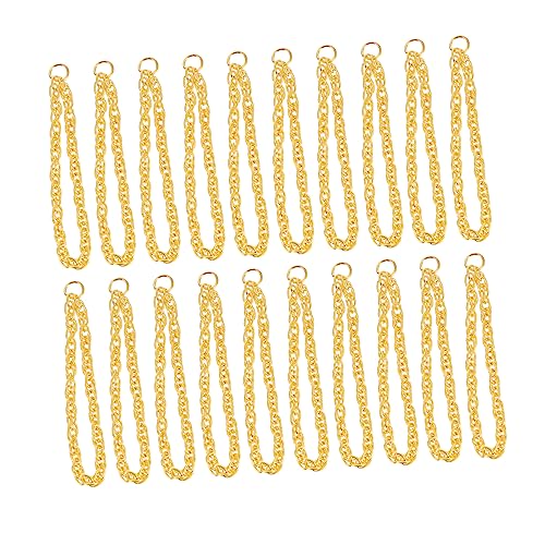 Kisangel 25 Stück Teiliges Puppen Goldketten für Perfektes Zubehör für Ankleidespiel für Kindergeburtstage und Partys von Kisangel