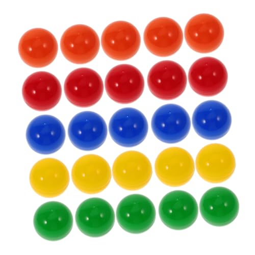 Kisangel 25 Stück Tragbare Raffle Ziehungsbälle Bunte Plastikkugeln für Lotterieveranstaltungen Füllbare Spiel Requisiten für Feste und Partys von Kisangel