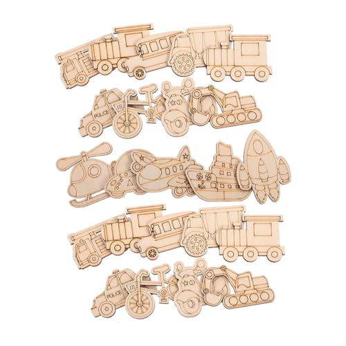 Kisangel 25stücke Unvollendete Holzautos Und Fahrzeug-Ausschnitte Mit DIY-bastelmöglichkeiten Natürliche Holzmaterialien Für Kreative Junge Mädchen-aktivitäten Fördert Fantasie Kisangel 25stücke Unvollendete Holzautos Und Fahrzeug-Ausschnitte Mit DIY-bastelmöglichkeiten Natürliche Holzmaterialien Für Kreative Junge Mädchen-aktivitäten Fördert Fantasie von Kisangel