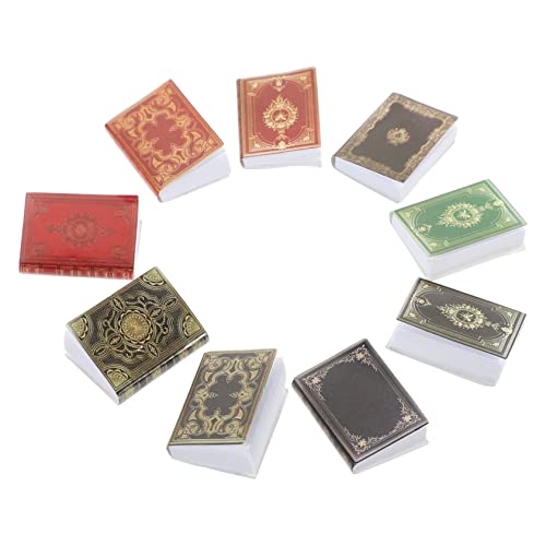 Kisangel 27 Stück Puppenhaus Bücher Kinderzimmer Dekoration Puppenhaus-Minibücher Mini-Bücherspielzeug Kinderspielzeug Puppenhaus-Ornament Mini-Bücher- Mini-Bücher-Set Papier von Kisangel