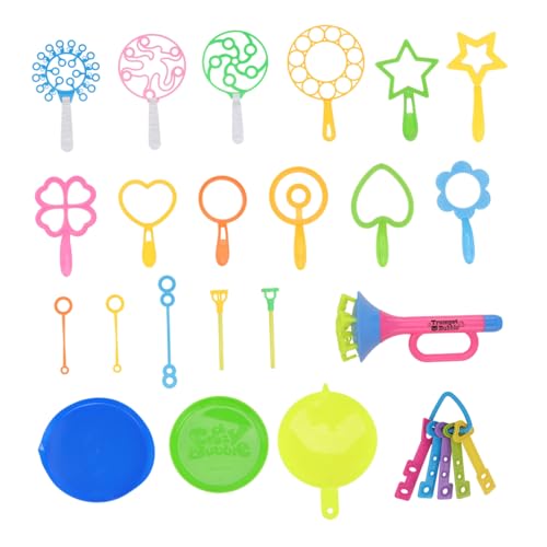 Kisangel 29 Stück Teiliges Bubble Stick für Handliches Langlebiges Seifenblasen mit Praktischem Tablett Sicherer Griff für Sommer Familienfeiern Outdoor und Indoor Spaß Kisangel 29 Stück Teiliges Bubble Stick für Handliches Langlebiges Seifenblasen mit Praktischem Tablett Sicherer Griff für Sommer Familienfeiern Outdoor und Indoor Spaß von Kisangel
