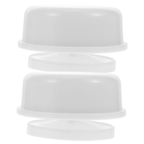 Kisangel 2Er-Box Musikbox Sphere Halter Kleiner Ausstellungsstand Ornament Display Stand Kugel Stehen drehbarer Ständer Ornament Steht zur Anzeige Plastik Weiß von Kisangel