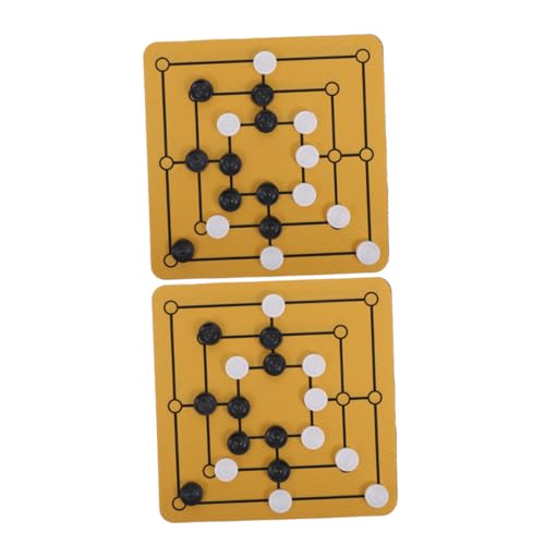 Kisangel 2Er Set Morris Schach Mit Neun Herren – Strategiespiel Familientreffen Tragbares Denksport Brettspiel Set Für Reisen Partys Zuhause Und Erwachsene Kisangel 2Er Set Morris Schach Mit Neun Herren – Strategiespiel Familientreffen Tragbares Denksport Brettspiel Set Für Reisen Partys Zuhause Und Erwachsene von Kisangel