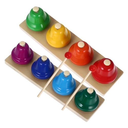 Kisangel 2Er Set Musikglockenspielzeug Musikspielzeug Handspielzeug Musik Schlaginstrument Handglocken Für Kleinkinder Tanzglocken Musikinstrumente Handglocken Lustiges von Kisangel