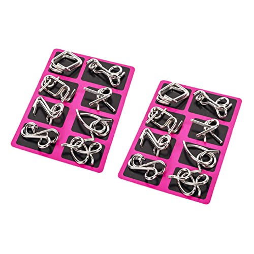 Kisangel 2Sätze Interlock Spielring Teiliges Metalldraht Iq Rätsel Entwirrungsrätsel Für Erwachsene Tragbares Denkspiel Für Schule Büro Und Zuhause Für Partyspiele Kisangel 2Sätze Interlock Spielring Teiliges Metalldraht Iq Rätsel Entwirrungsrätsel Für Erwachsene Tragbares Denkspiel Für Schule Büro Und Zuhause Für Partyspiele von Kisangel