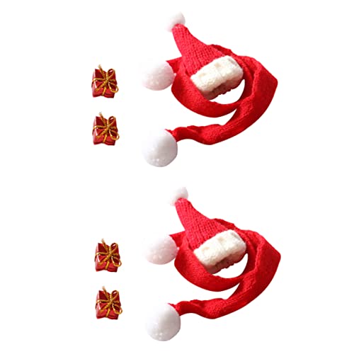 Kisangel 2Sätze Mini Strickmützen Für Puppenhäuser Teiliges Weihnachtsmützen Und Schal Lebendige Weihnachtsdekoration Für Mini Häuser Für Modellliebhaber Kisangel 2Sätze Mini Strickmützen Für Puppenhäuser Teiliges Weihnachtsmützen Und Schal Lebendige Weihnachtsdekoration Für Mini Häuser Für Modellliebhaber von Kisangel