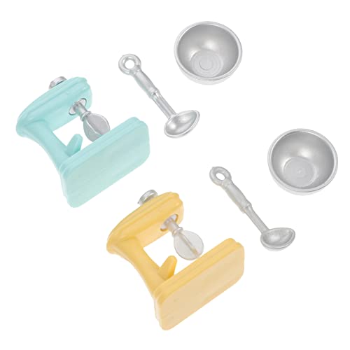 Kisangel 2Sätze Miniatursimulationsmixer Teiliges Küchenspielzeug Und Sicheres Und Langlebiges Puppenhaus Zubehör Für Kreative Rollenspiele von Kisangel