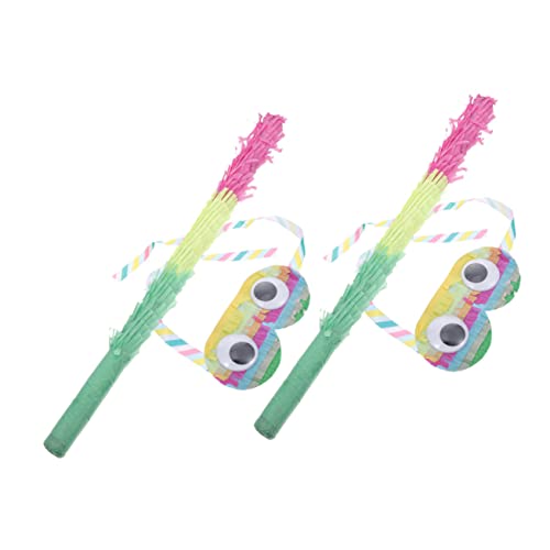 Kisangel 2Sätze Pinata Für Teiliges Mit Bunten Pinata Sticks Und Augenmasken Für Geburtstagsfeiern Party Deko Und Unterhaltsame Spiele Für Altersgruppen von Kisangel