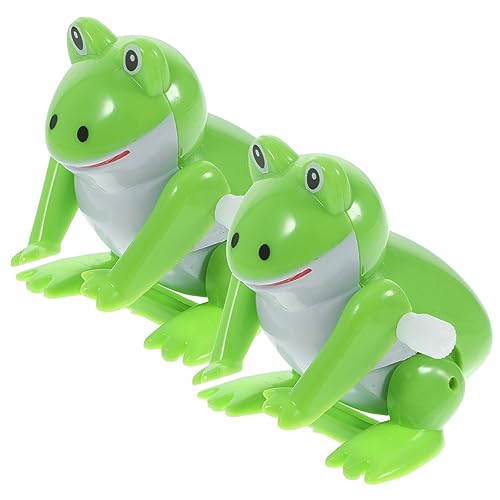Kisangel 2Stücke Aufziehspielzeug Frosch Kreatives Mechanisches Für Verbessert Taktiles Lernen Und Farberkennung Und Langlebig Für Spaß von Kisangel