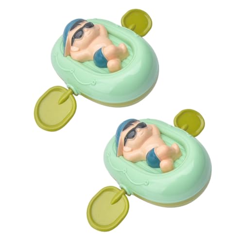 Kisangel Badespielzeug-Set Für Kleinkinder 2-teilig Schwimmboot-Spielzeug Badewannenspielzeug Sicher Für Babybadewanne Zufällige Farbe von Kisangel