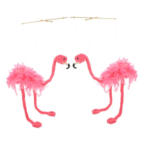 Kisangel 2Stücke Flamingo Marionettenpuppe mit Schnur für Interaktive Puppenspiele Kreative Requisite für Geschenkidee für Geburtstage und Feiertage Kisangel 2Stücke Flamingo Marionettenpuppe mit Schnur für Interaktive Puppenspiele Kreative Requisite für Geschenkidee für Geburtstage und Feiertage von Kisangel