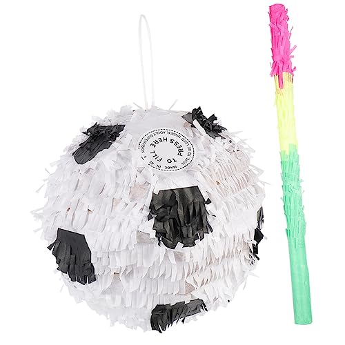 Kisangel 2Stücke Fußball Pinata mit Pinata Stick Sportparty Deko für Fußball Robuste und Sichere Piñata für Innen und Außenaktivitäten Kinderfeiern Kisangel 2Stücke Fußball Pinata mit Pinata Stick Sportparty Deko für Fußball Robuste und Sichere Piñata für Innen und Außenaktivitäten Kinderfeiern von Kisangel